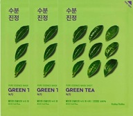 3 x HOLIKA HOLIKA HOLIKA PURE ESSENCE MASK SHEET - GREEN TEA Sheet maska