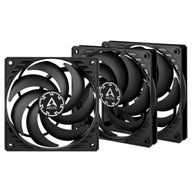 3ks ARCTIC P12 SLIM PWM PST tenký ventilátor