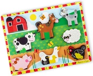 Hrubé puzzle JUMBO Farm Animals 13723 Melissa