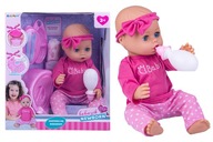 Interaktívna bábika Baby Doll 43 cm + príslušenstvo zvukové efekty pre deti