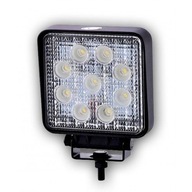 PRACOVNÁ LAMPA 9 LED Štvorcová 9-32V 2200Lm HALOGEN