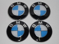 4x Nálepky emblémov na stredové kryty BMW 65 mm, skvelý vzhľad - epoxid