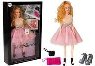 Blond modelka Bábika 28 cm Kabelka Vysoké podpätky - set pre každého