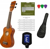 POTAH SOPRAN UKULELE + PERIE + KÁVOVÝ TUNER