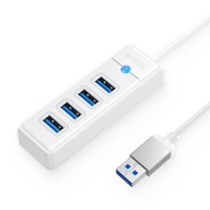 Orico PW4U-U3-015-WH-EP USB-A hub 4x USB-A 3.1 biely