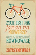 Život je ako jazda na bicykli - plagát 61x91,5cm