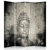 Obojstranná obrazovka, obraz Budhu v sivej farbe