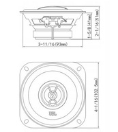 JBL STAGE2 424 2-PÁSMOVÉ REPRODUKTORY 100 MM MAX. VÝKON 150 W