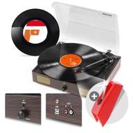 Gramofón s USB reproduktormi, RCA konverzia + vinyl + náhradná ihla ZADARMO