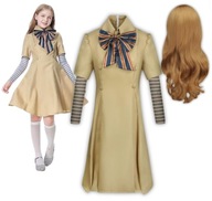 OUTFIT KOSTÝM DISPOSSIEM MEGAN M3GAN COSPLAY HALLOWEEN BÁBIKA S M 164 170