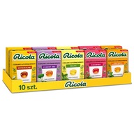 Ricola sada bylinkových cukríkov, mix príchutí, 10x27,5g