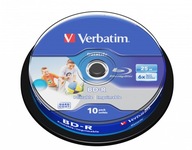 Verbatim BD-R 25 GB tlačiteľné Blu-ray disky 10-balenie
