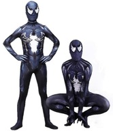 OUTFIT KOSTÝM VENOM SPIDERMAN COSPLAY SKIN FESTIVALOVÉ ŠATY 152/158