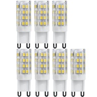 7x LED ŽIAROVKA SO ZÁVITOM G9 5W 230V NEUTRÁLNE BIELE DENNÉ SVETLO 4000K 450lm