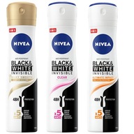 NIVEA Dámsky antiperspirant Black White 3x150ml