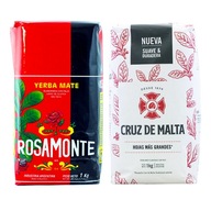 Yerba Mate Elaborada Rosamonte a Cruz de Malta set 2x1kg 2kg