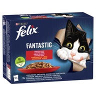 FELIX Fantastic Cat kapsičky na mäso 12 x 85 g