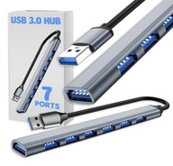 PORT SPLITTER 7x USB HUB USB 3.0 KOMPAKT