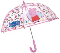 Detský dáždnik, priehľadný, 75107 PEPPA PIG