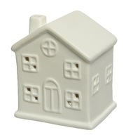 PORCELÁNOVÝ DOMČEK ROZTOMNÁ VIANOČNÁ STOJACIA POSTAVIČKA 10X8,5X7,5CM