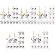 100ks ozdôb Cartoon Ornament Bunny