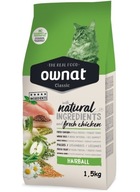 Ownat Cat Hairball 1,5 kg Suché krmivo proti stopám pre mačky