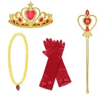 SÚPRAVA RUKAVICE CROWN Scepter ELENA OF AVALOR PLES KARNEVAL