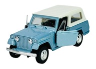 WELLY OLD TIMER JEEP JEEPSTER COMMANDO STATION WAGON 1967 MODRÁ 1:34