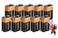 Batéria 9V 6F22 Alkaline Duracell PLUS 6LR61 x 10