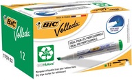 BIC VELLEDA DRY WRAP BOARD MARKER GREEN skosený zelený x 12