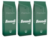 Zrnková káva Buondi Premium 1kg x 3