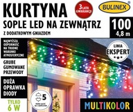 ZÁCLONA BULINEX SOPLE 100 LED VONKAJŠIA 4,8 m MULTICOLOR