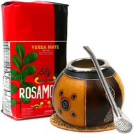 SET s Yerba Mate ROSAMONTE 500g Natural GOURDOWN