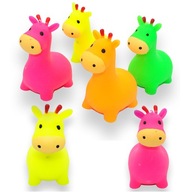 GNIOTEK GIRAFFE ANTISTRESS ANIMAL SQUISHY SOFT x 6