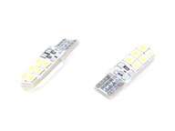 ŽIAROVKA 12V LED T10-2835-12SMD BIELE SILIKÓNOVÁ (č.