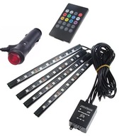 VNÚTORNÉ OSVETLENIE AUTOMOBILU AUTO 36 LED RGB DIAĽK