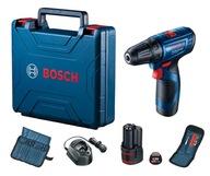 Vŕtačka/skrutkovač s príslušenstvom Bosch GSR 120-LI + 2x2,0Ah + nabíjačka