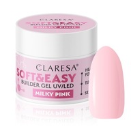 Claresa SOFT&EASY stavebný gél 12g mliečne ružový