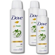 Dove Go Fresh Cucumber Deodorant Sprej pre ženy 150 ml x 3 kusy