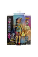 MÓDNA BÁBIKA MONSTER HIGH CLEO DE NILE CLEOPATRA + JACKAL TUT DOG 4+