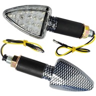 SMEROVKY NA MOTOCYKL LED Moretti CARBON 2 ks