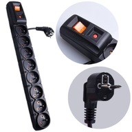 ACAR S8 POWER STRIP 3m ČIERNA