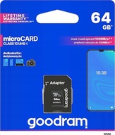 Pamäťová karta Micro SD 64 GB GOODRAM CLASS 10