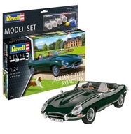 REVELL Jaguar E-Type Roadster montážny model, lepiace farby