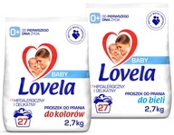 Lovela Baby Prací prášok biela farba 2x2,7 kg