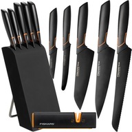 FISKARS SADA 5 BRITÝCH BLOKOVÝCH NOŽOV + BRÚSKA