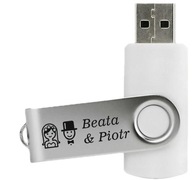 USB kľúč Pendrive 128 GB so svadobným gravírovaním