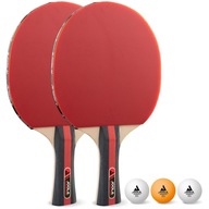 2x Rakety Pádla 3x Loptičky Ping Pong SET