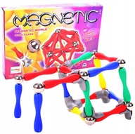 MAGNETICKÉ BLOKY PUZZLE 84 ELEME GULIČKOVÝ MAGNET