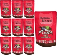 DOLINA NOTECI SUPERFOOD mokré krmivo pre mačky srnčie a hovädzie mäso 10x85 g